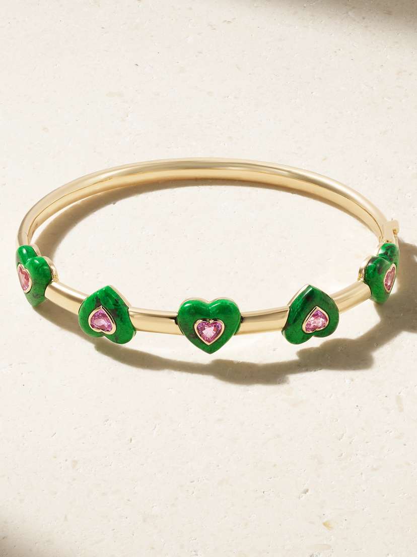 Emily P. Wheeler + Net Sustain 18-karat Recycled Gold, Maw Sit Sit And Sapphire Bangle