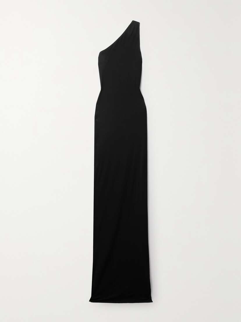 Nili Lotan Raquel One-shoulder Stretch-jersey Maxi Dress - x large