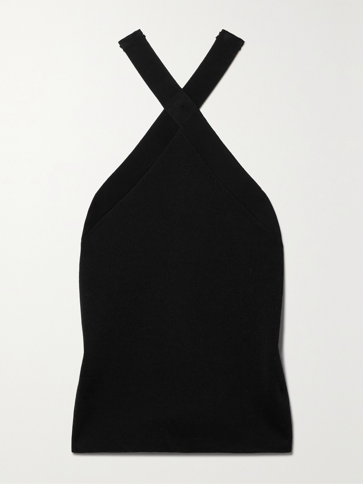 Nili Lotan - Helena Knitted Halterneck Tank - Black