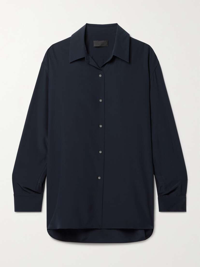 Nili Lotan Julien Silk-crepe Shirt - x large
