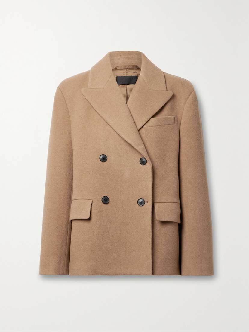 Nili Lotan Vianney Double-breasted Wool-felt Coat