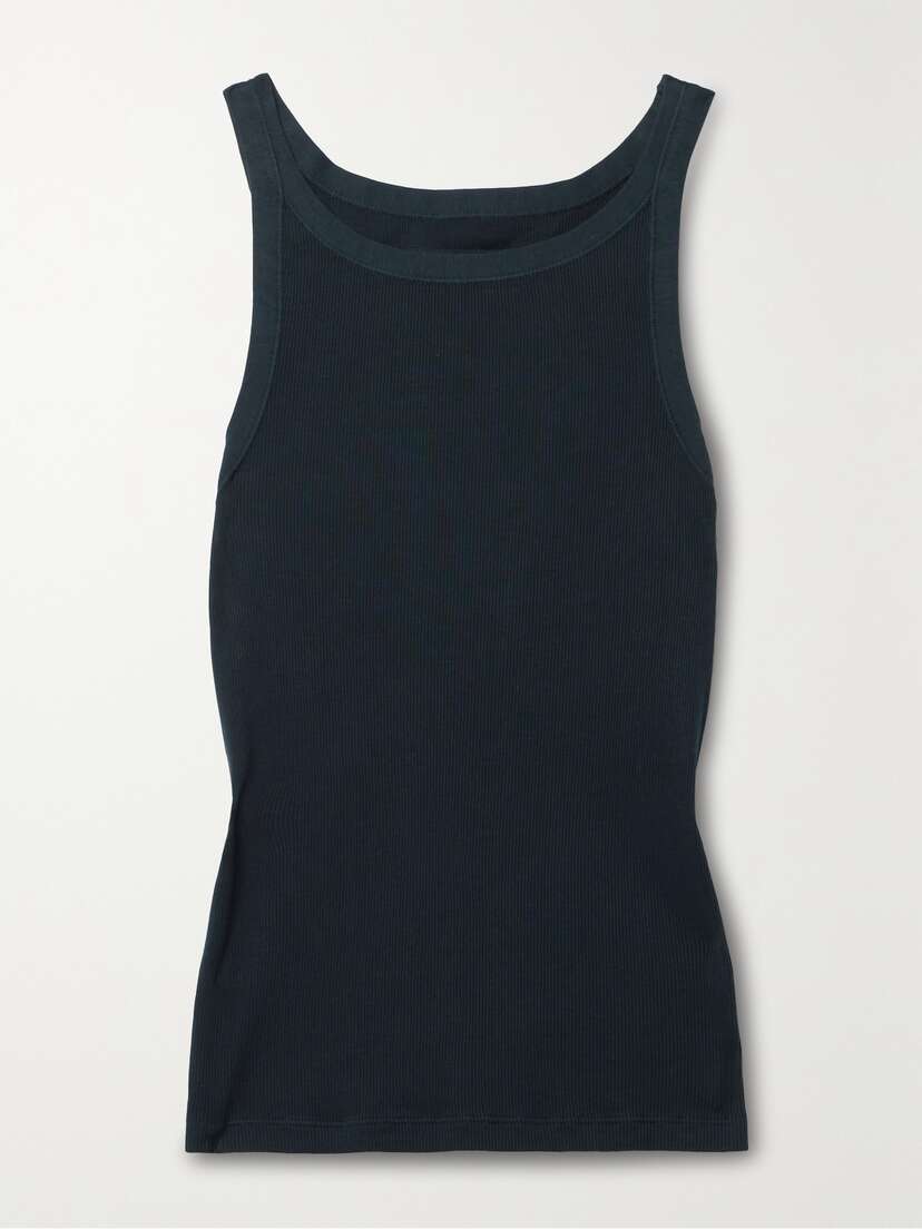 Nili Lotan Jennifer Ribbed Cotton-jersey Tank