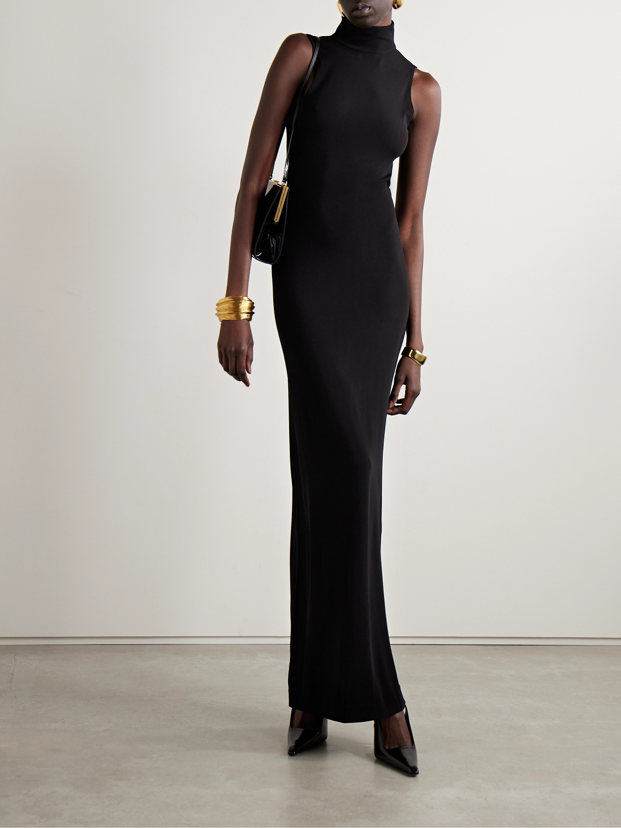 Nili Lotan Reid open-back stretch-jersey maxi dress