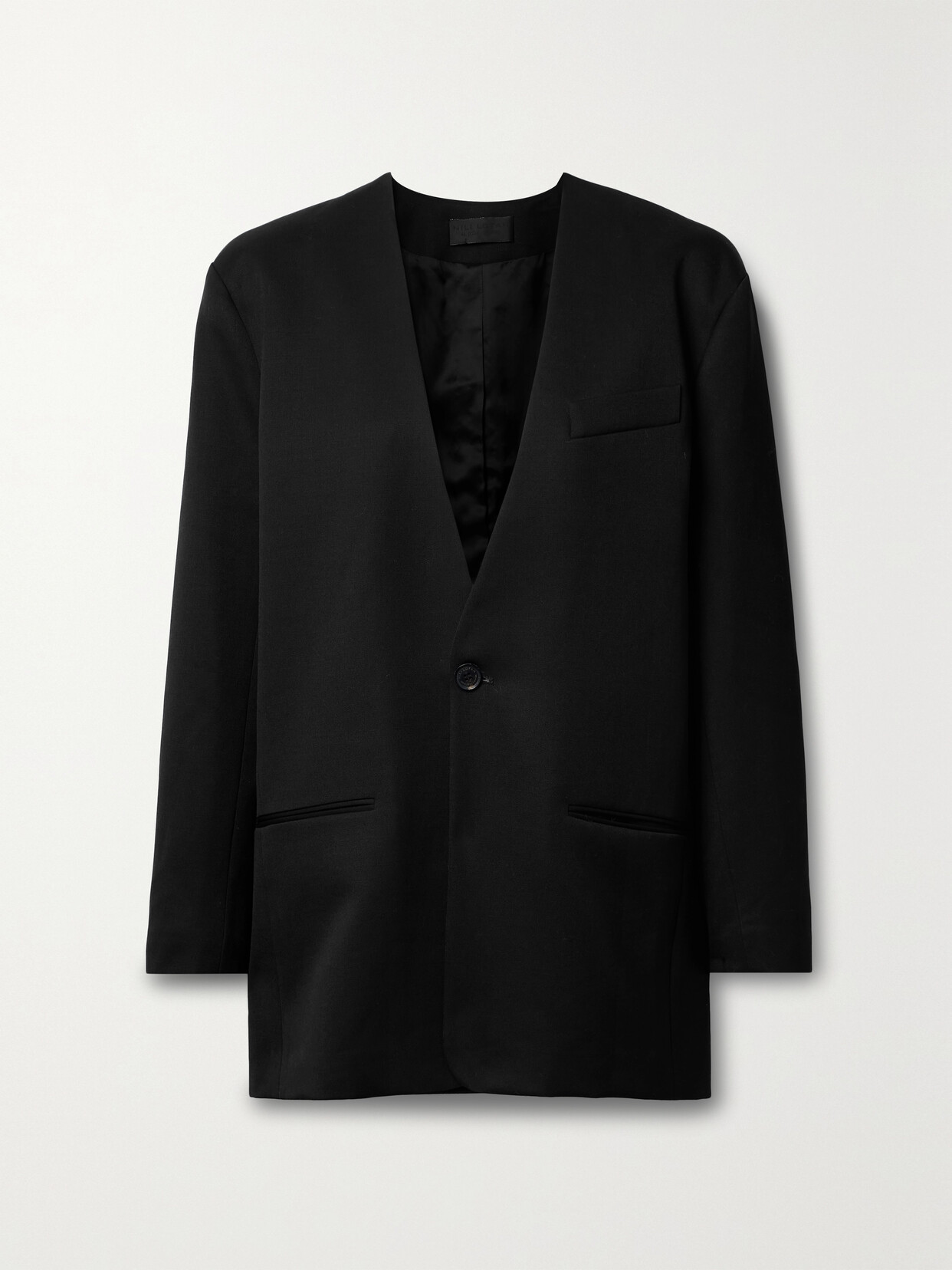 Nili Lotan Colombe Wool-twill Blazer - Black