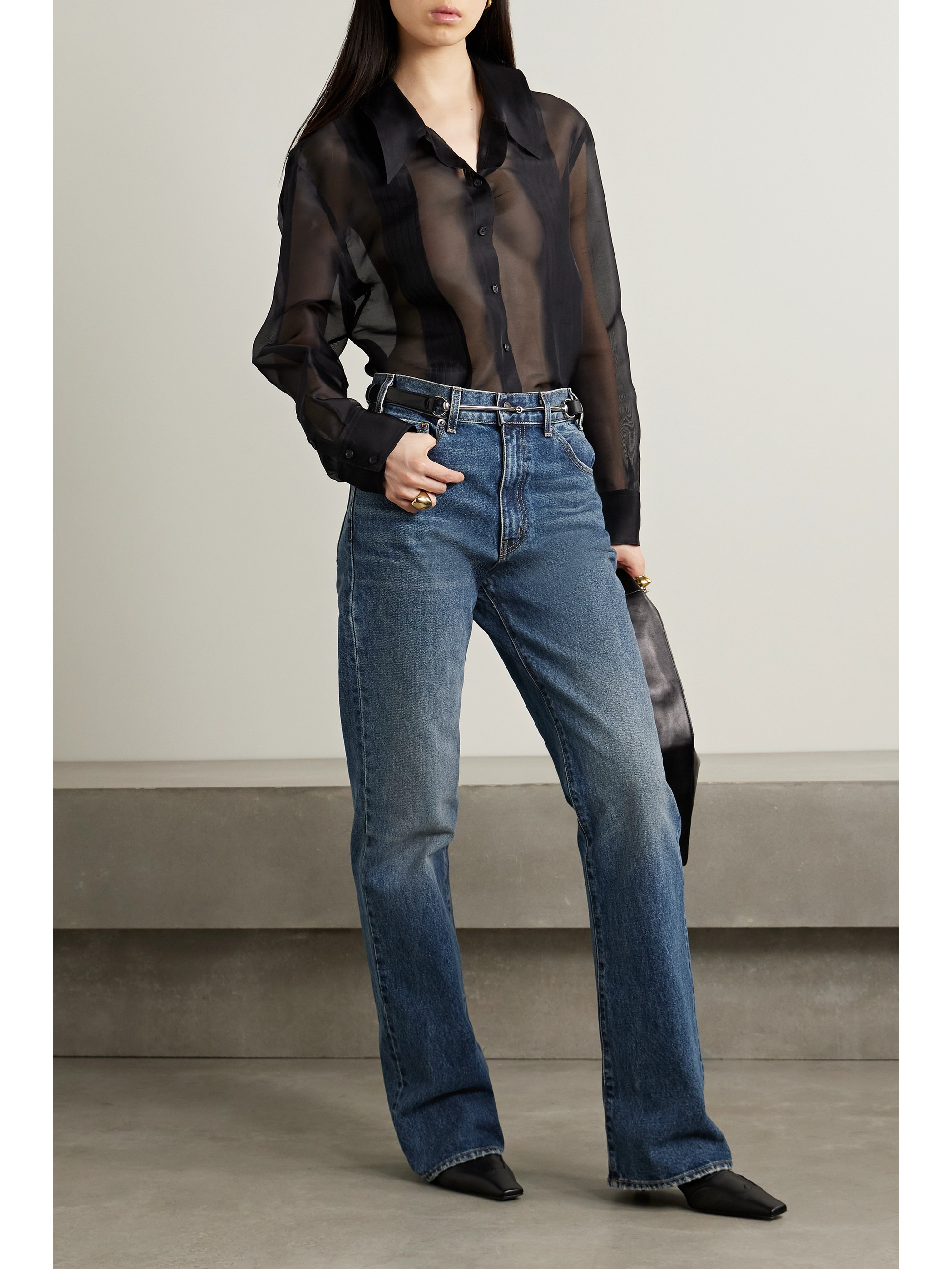 Nili Lotan Joan high-rise straight-leg jeans thumbnail