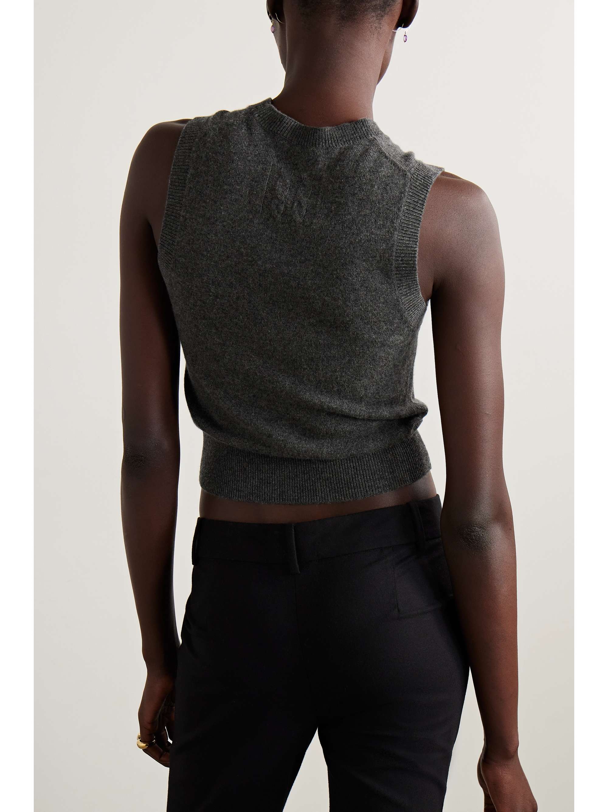 NILI LOTAN May cropped cashmere tank