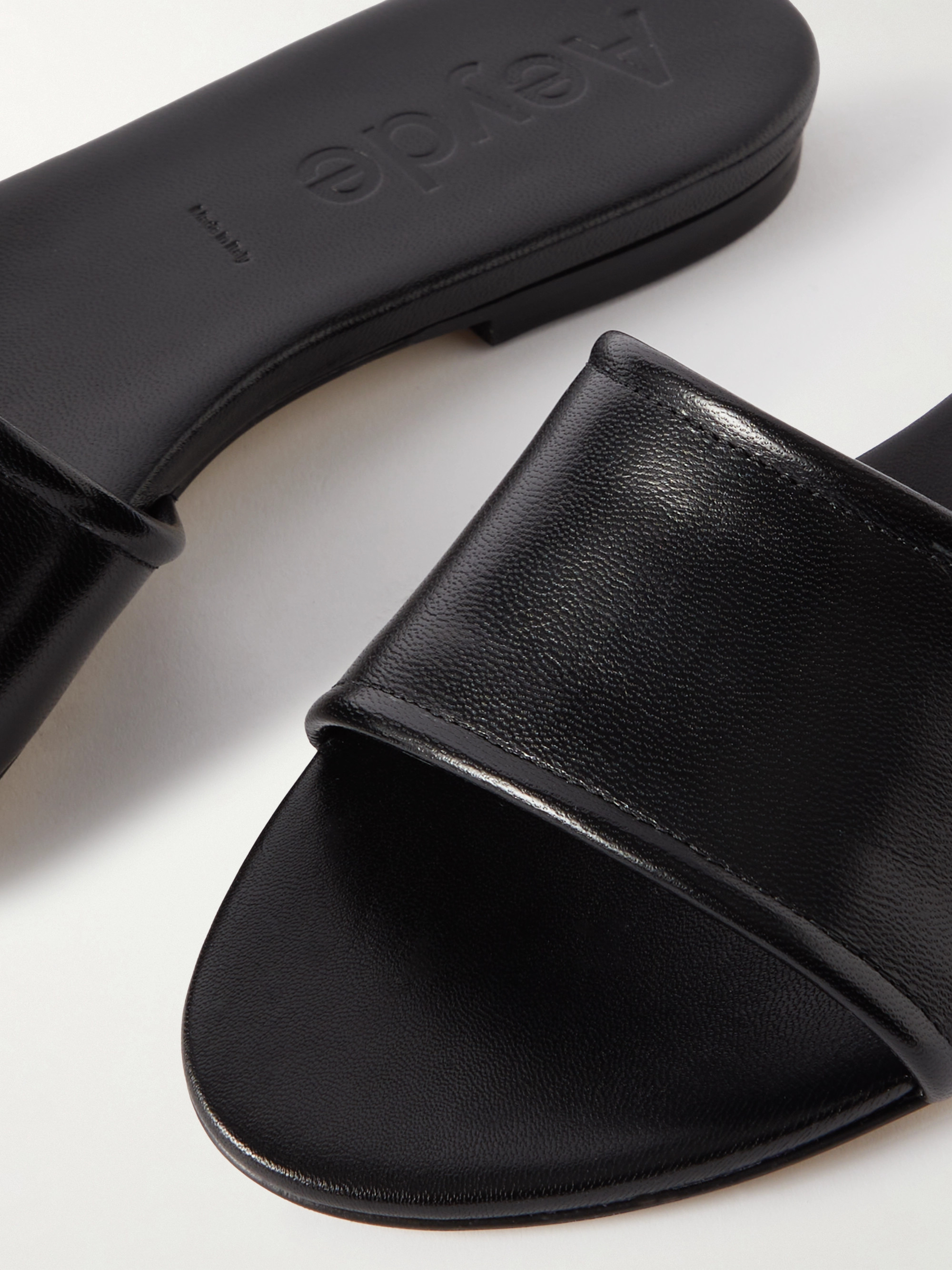 AEYDE Sumi leather slides thumbnail