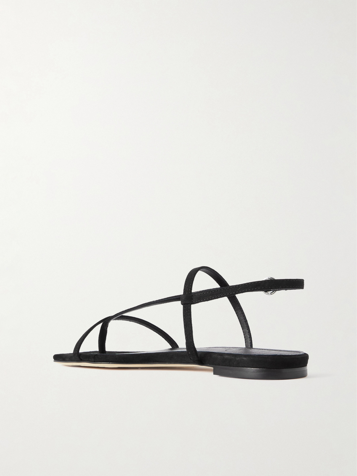 Shop Aeyde Ella Suede Sandals In Black