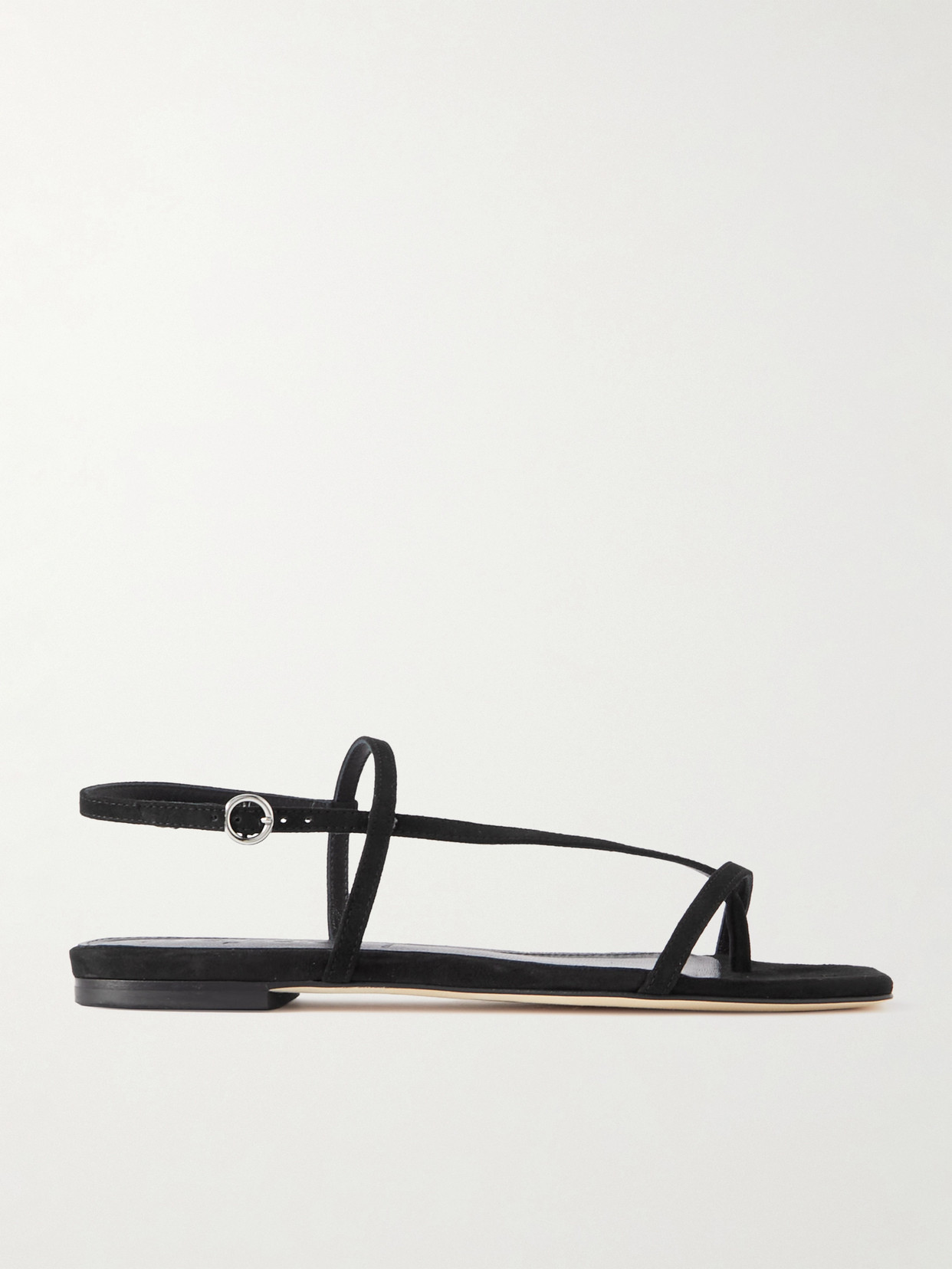 Shop Aeyde Ella Suede Sandals In Black