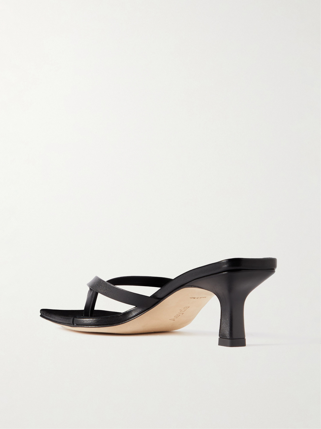 Shop Aeyde Wilma Leather Sandals In Black