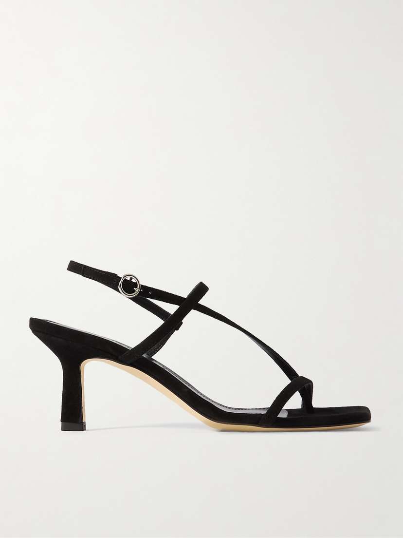 aeyde Elise Suede Slingback Sandals