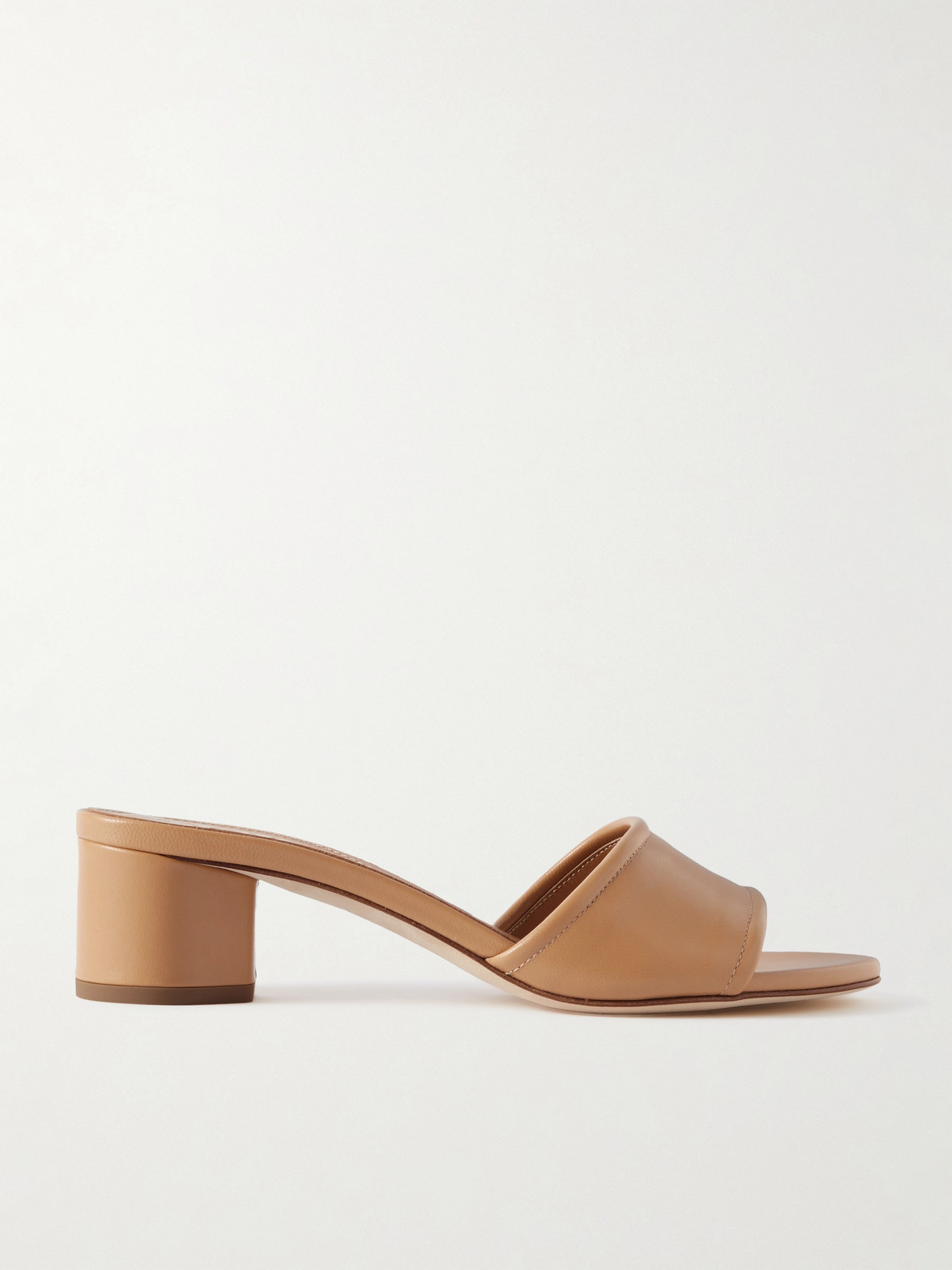 Aeyde Jovia Leather Mules In Neutrals