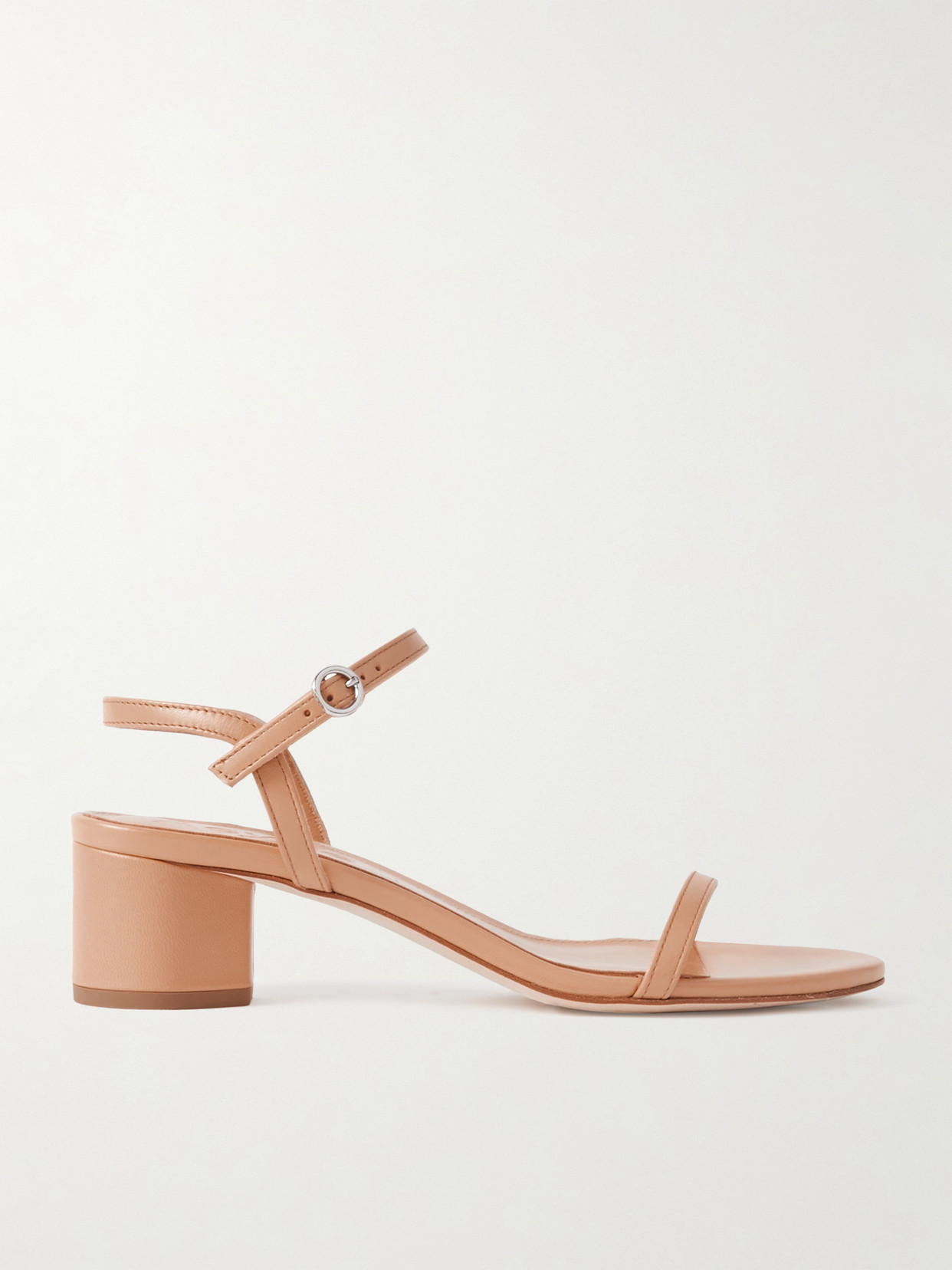 Shop Aeyde Immi Leather Sandals In Neutrals