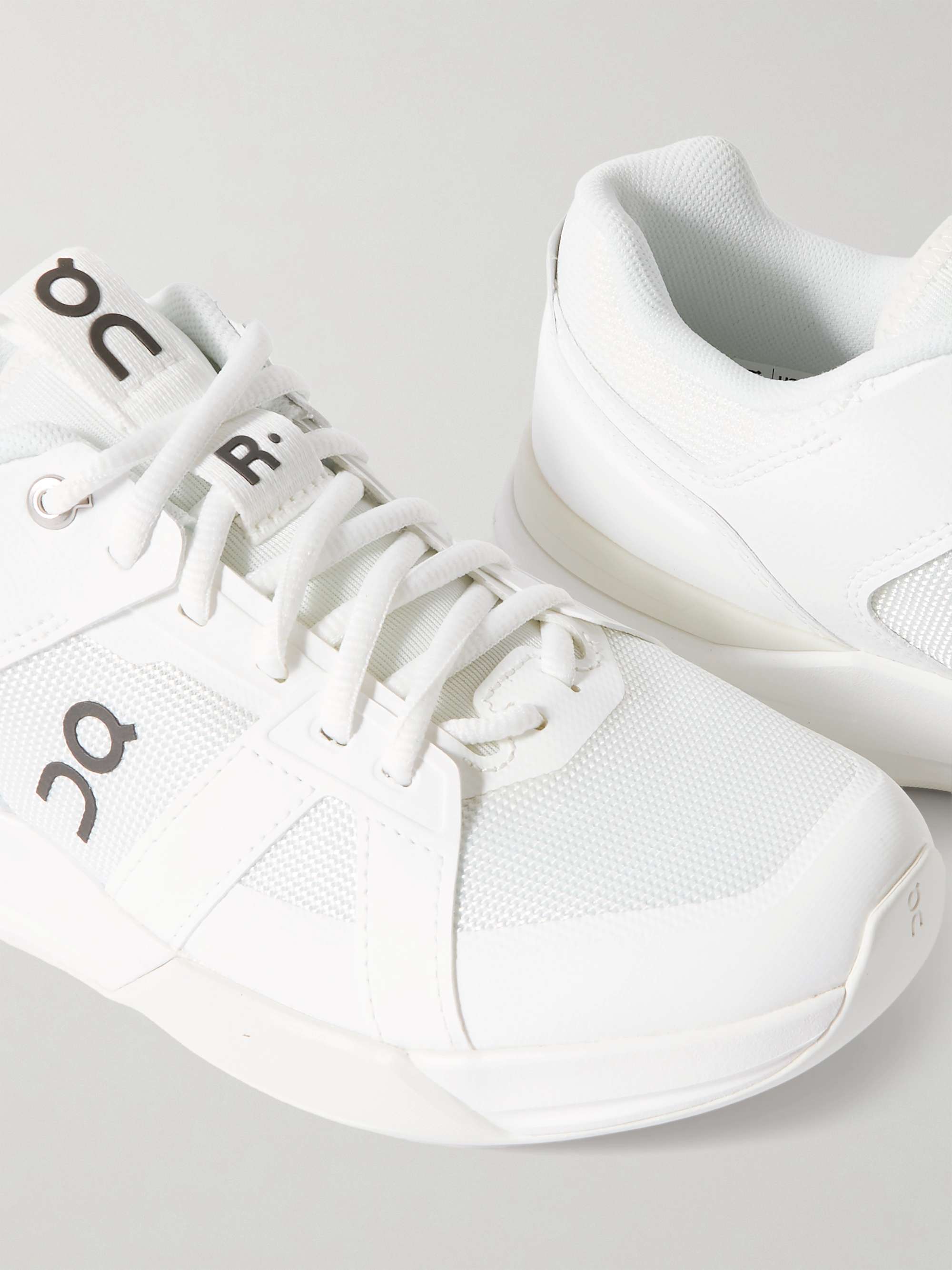 ON The Roger Clubhouse Pro faux leather-trimmed mesh sneakers  
