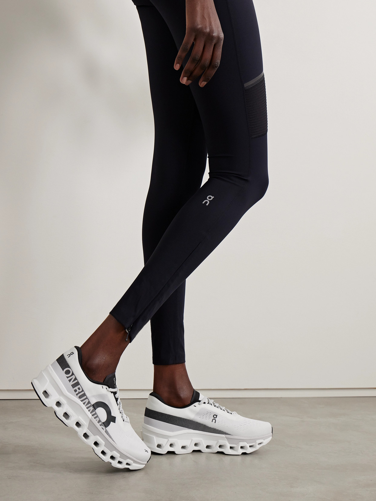 On White Cloudmster Sneakers In White