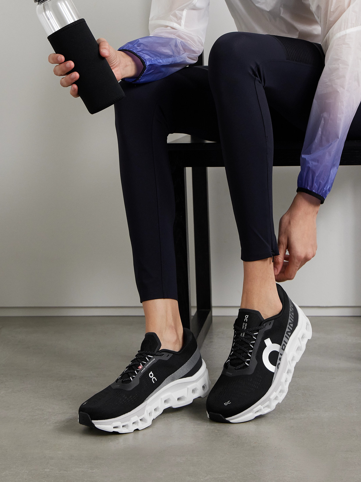 ON CLOUDMONSTER 2 RUBBER-TRIMMED MESH SNEAKERS