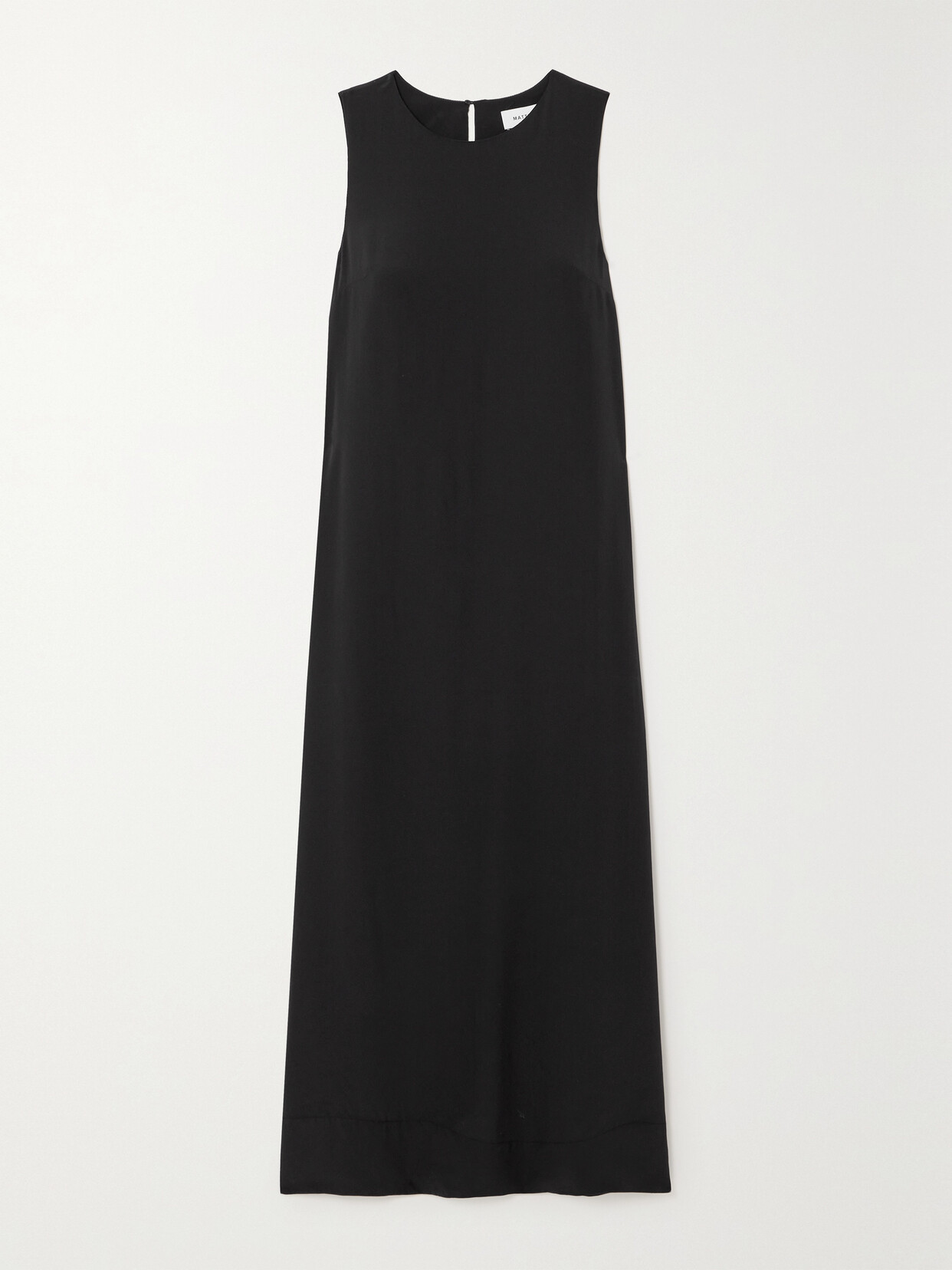 Matteau + Net Sustain Organic Silk Crepe De Chine Maxi Dress - Black