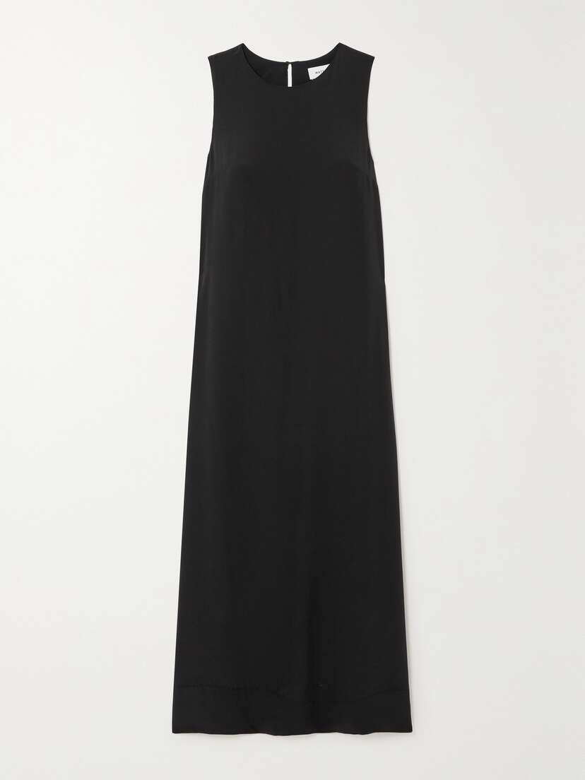 Matteau + Net Sustain Organic Silk Crepe De Chine Maxi Dress