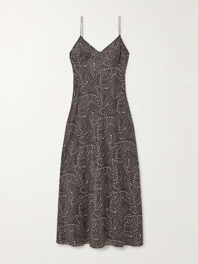Matteau + Net Sustain Floral-print Organic Cotton And Organic Silk-blend Dress