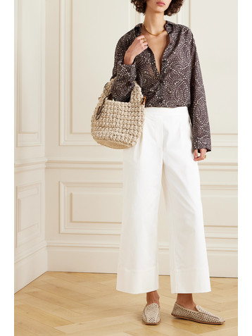 Matteau + NET SUSTAIN organic cotton-blend twill straight-leg pants