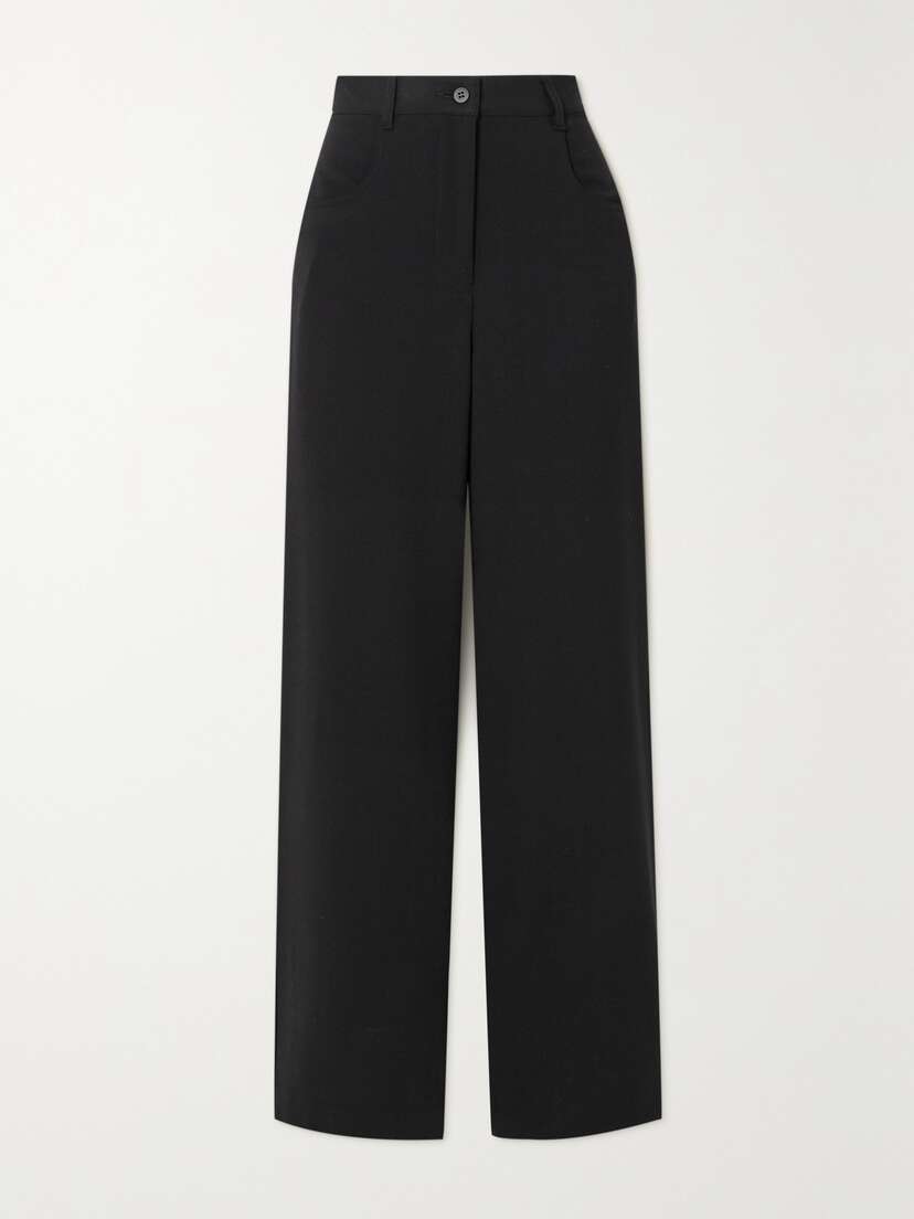 Matteau + Net Sustain Wool-blend Crepe Straight-leg Pants