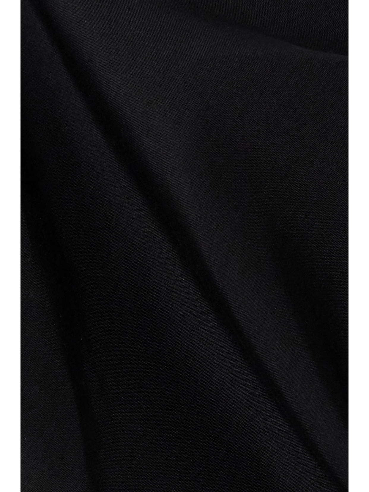 Matteau + Net Sustain Gathered Pleated Organic Cotton And Silk-blend Midi Dress In Black