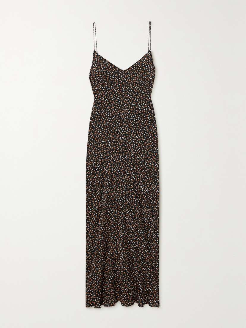 Matteau + Net Sustain Floral-print Organic Silk Midi Dress