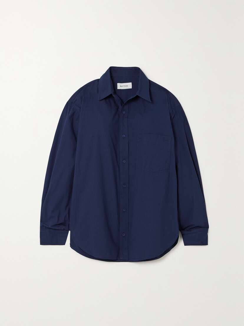 Matteau + Net Sustain Organic Cotton-poplin Shirt