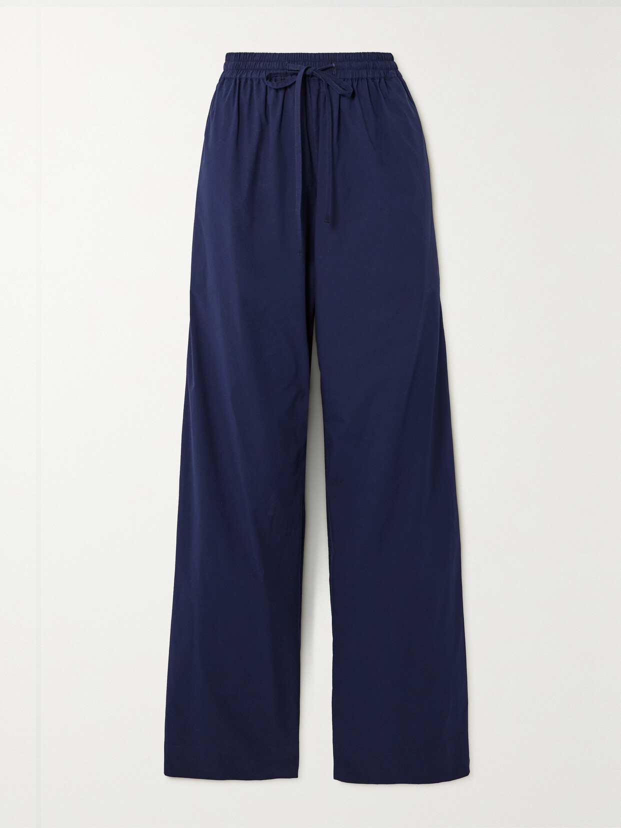 Matteau - + Net Sustain Organic Cotton-poplin Straight-leg Pants - Blue