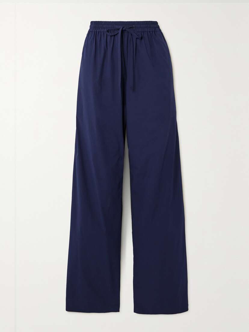 Matteau + Net Sustain Organic Cotton-poplin Straight-leg Pants