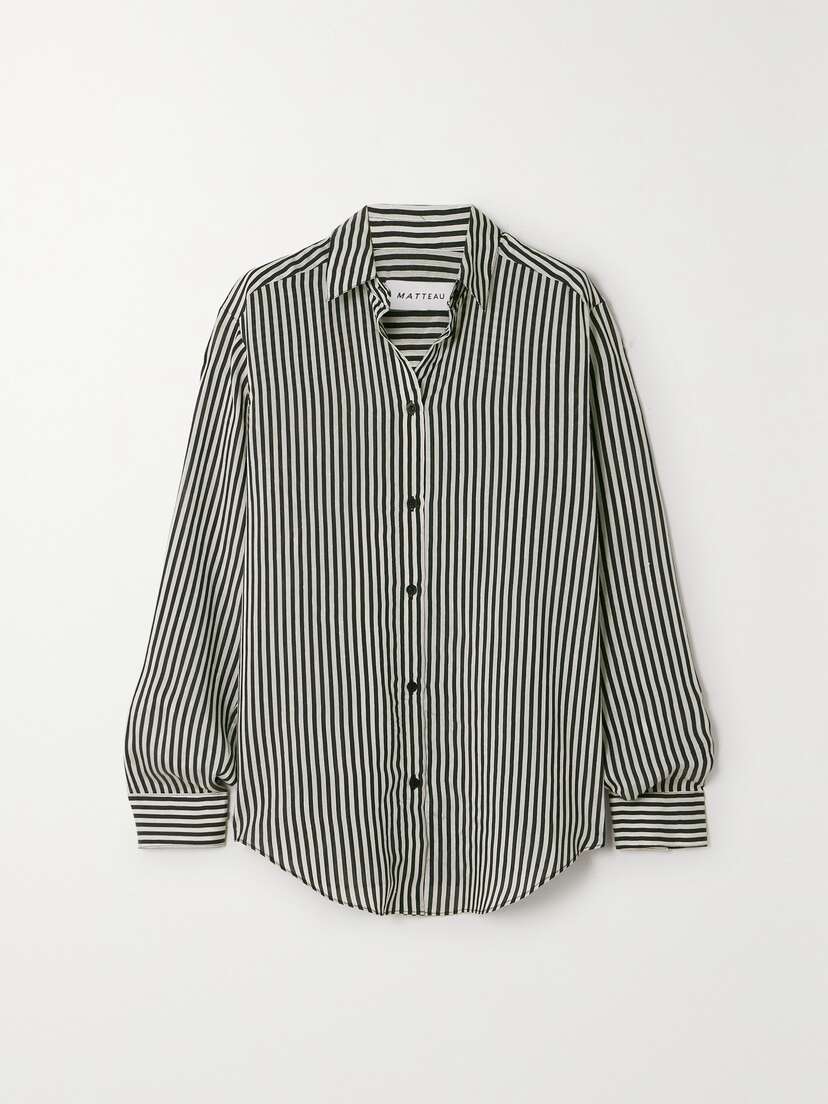 Matteau + Net Sustain Striped Poplin Shirt