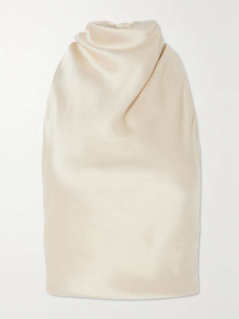 Matteau + Net Sustain Satin Halterneck Top