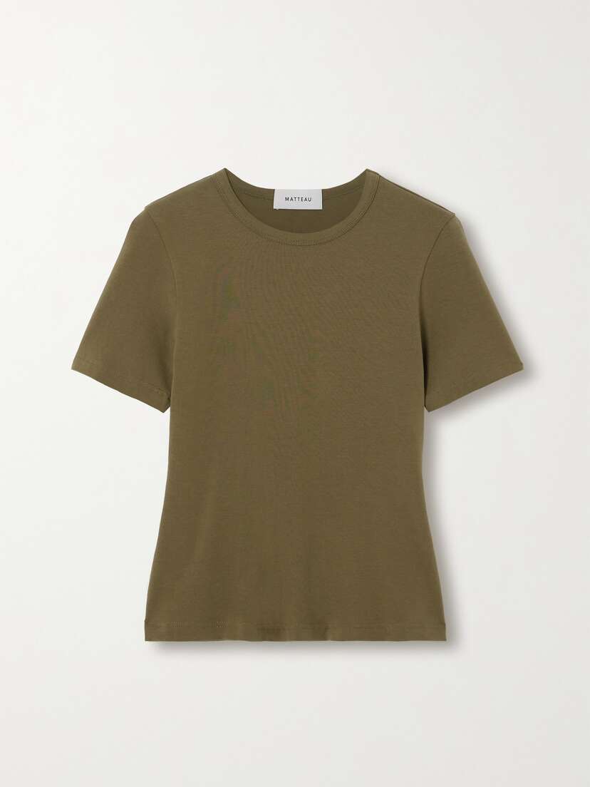 Matteau + Net Sustain Organic Cotton-blend Jersey T-shirt