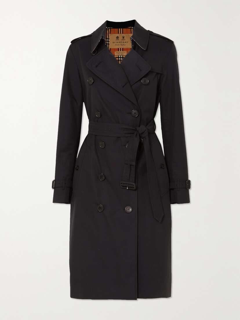 Burberry Kensington Long Organic Cotton-gabardine Trench Coat