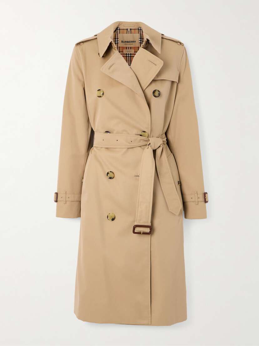 Burberry Kensington Long Organic Cotton-gabardine Trench Coat