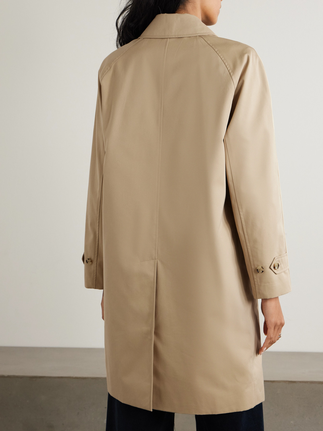 BURBERRY CAMDEN ORGANIC COTTON-GABARDINE COAT
