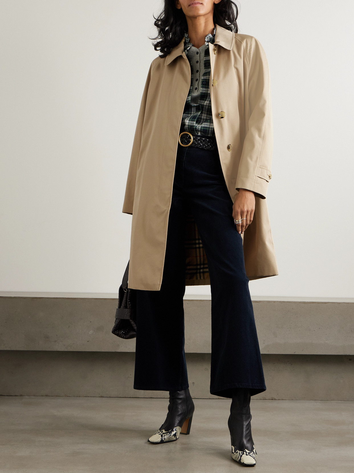 BURBERRY CAMDEN ORGANIC COTTON-GABARDINE COAT