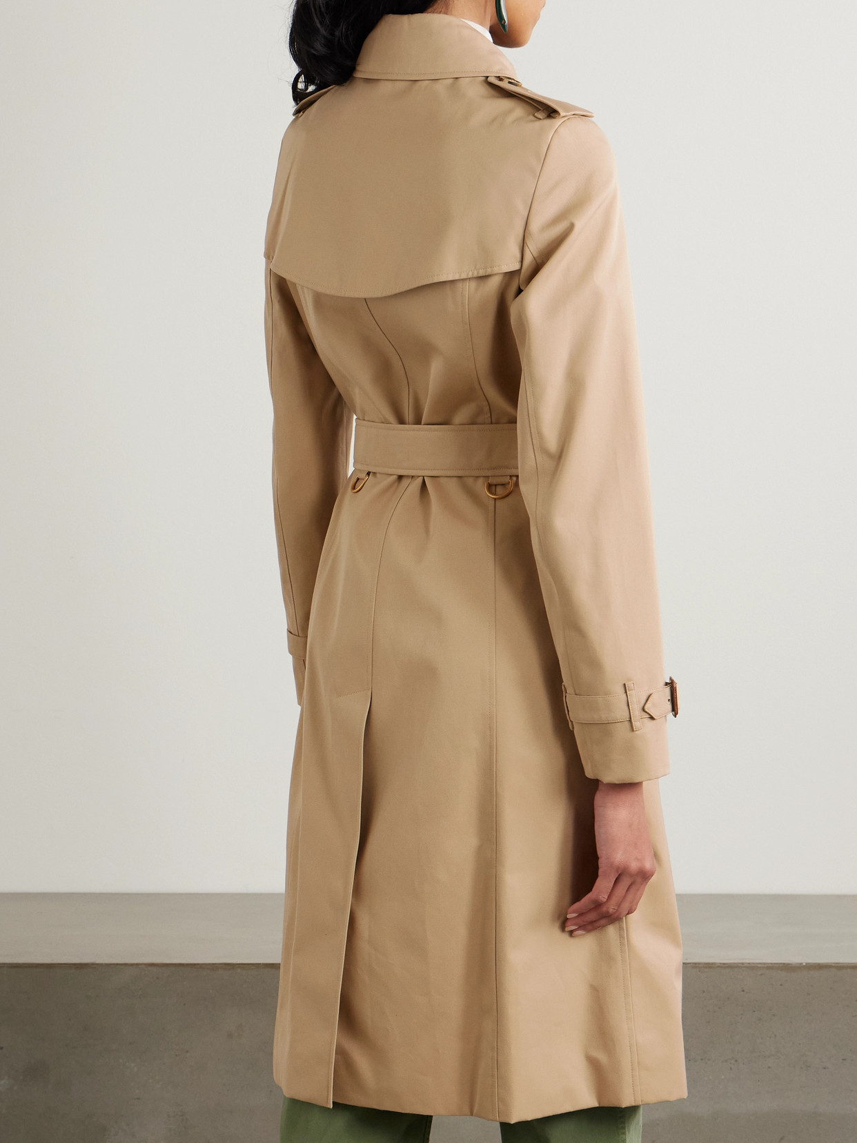 Chelsea Long Organic Cotton-Gabardine Trench Coat