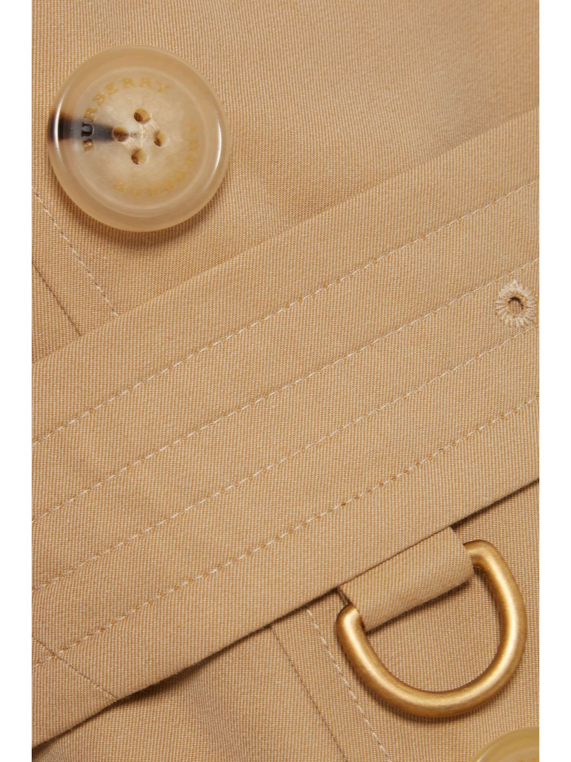BURBERRY The Chelsea Long cotton-gabardine trench coat