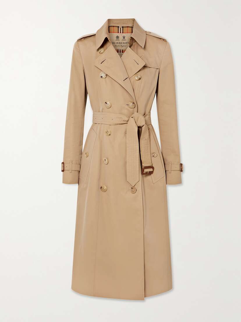 Burberry Chelsea Long Organic Cotton-gabardine Trench Coat