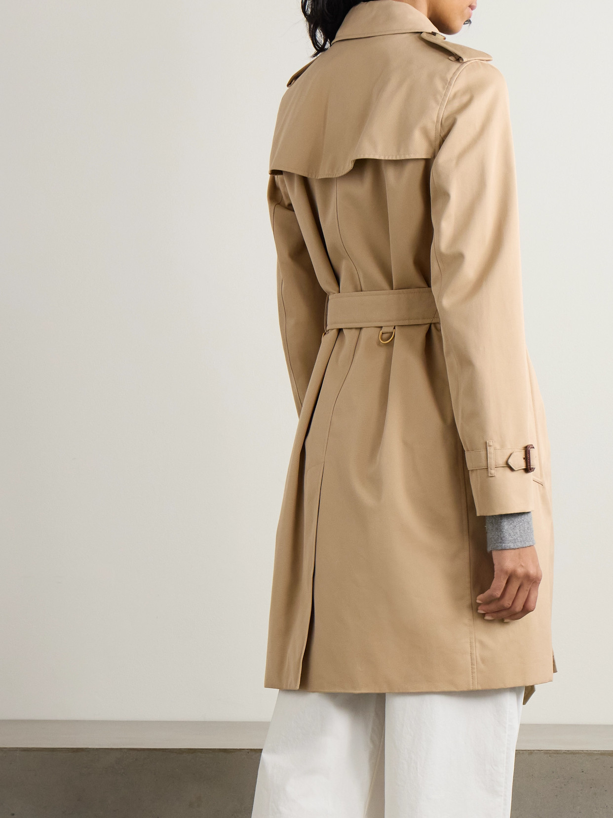 Kensington Organic Cotton-Gabardine Trench Coat