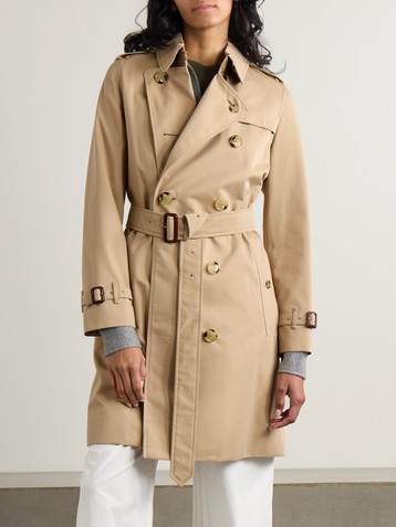 Burberry Kensington organic cotton-gabardine trench coat