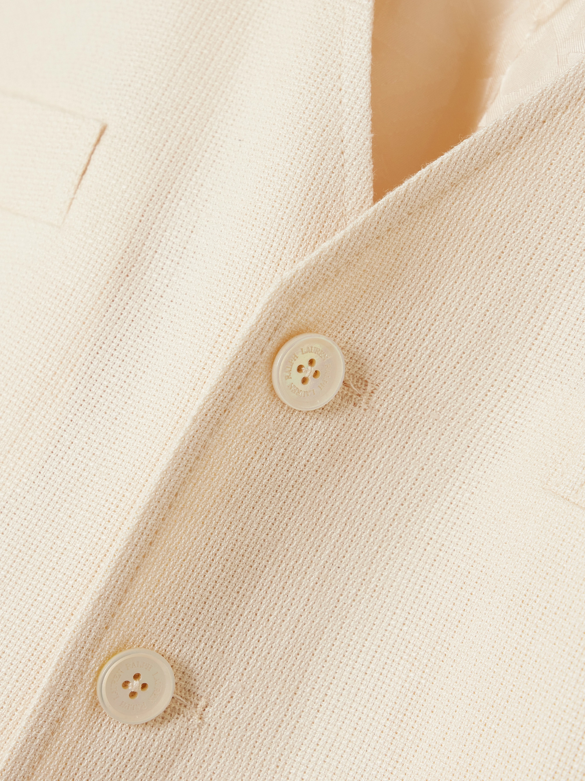 Ralph Lauren Collection Berke linen and silk-blend canvas midi dress