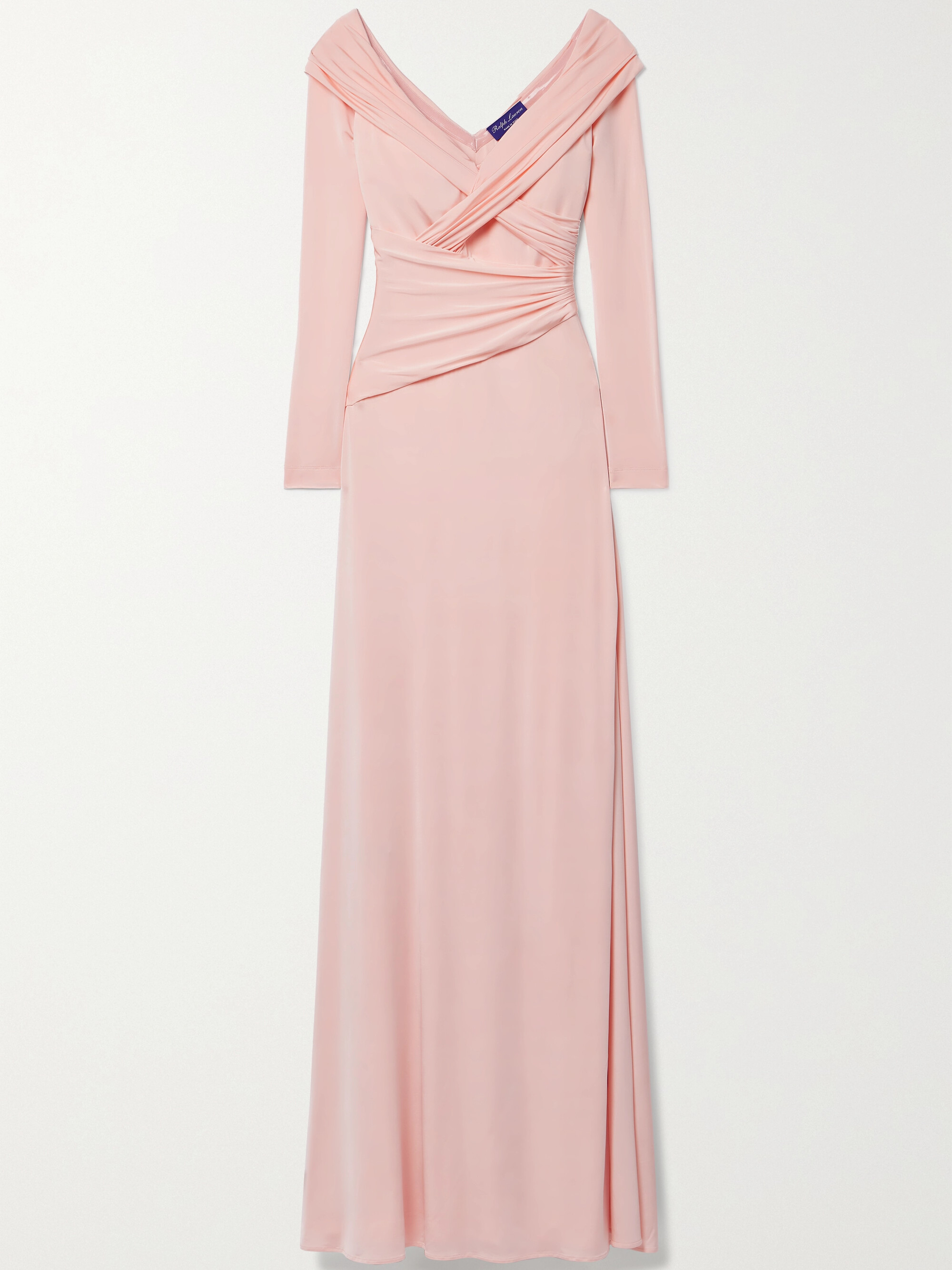Ralph Lauren Collection Off-the-shoulder ruched stretch-jersey gown thumbnail