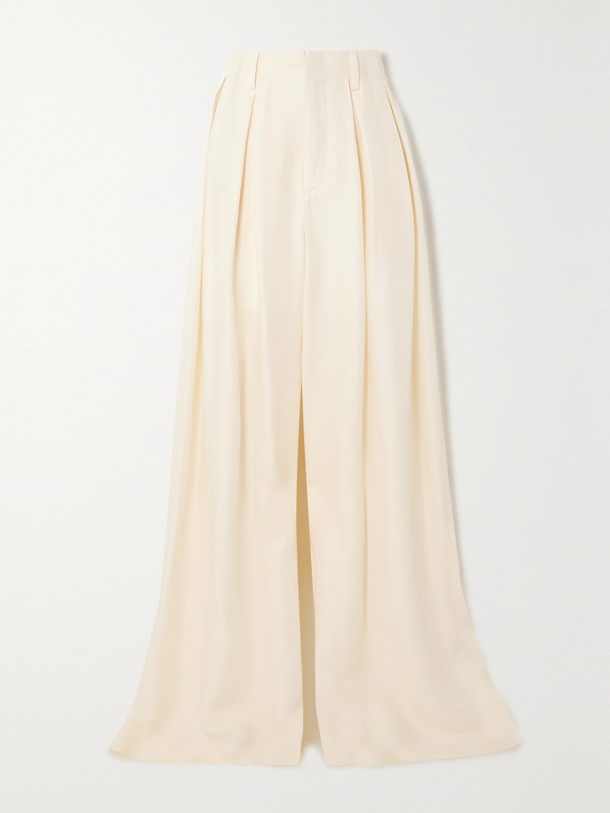 Ralph Lauren Collection - Greer Habotai Wide-leg Pants - Neutrals