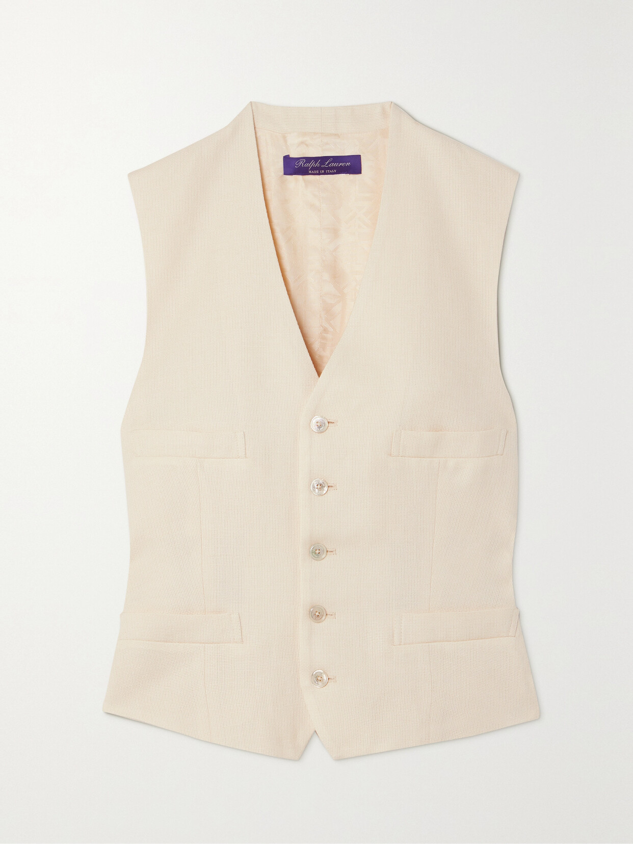 Ralph Lauren Collection - Jaiden Linen And Silk-blend Vest - Neutrals