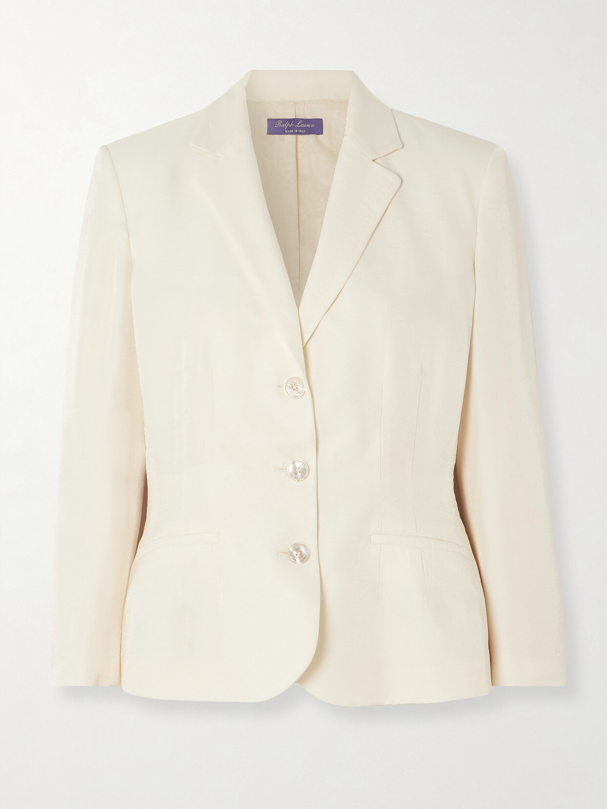 Shop Ralph Lauren Elitsa Twill Blazer In Neutrals