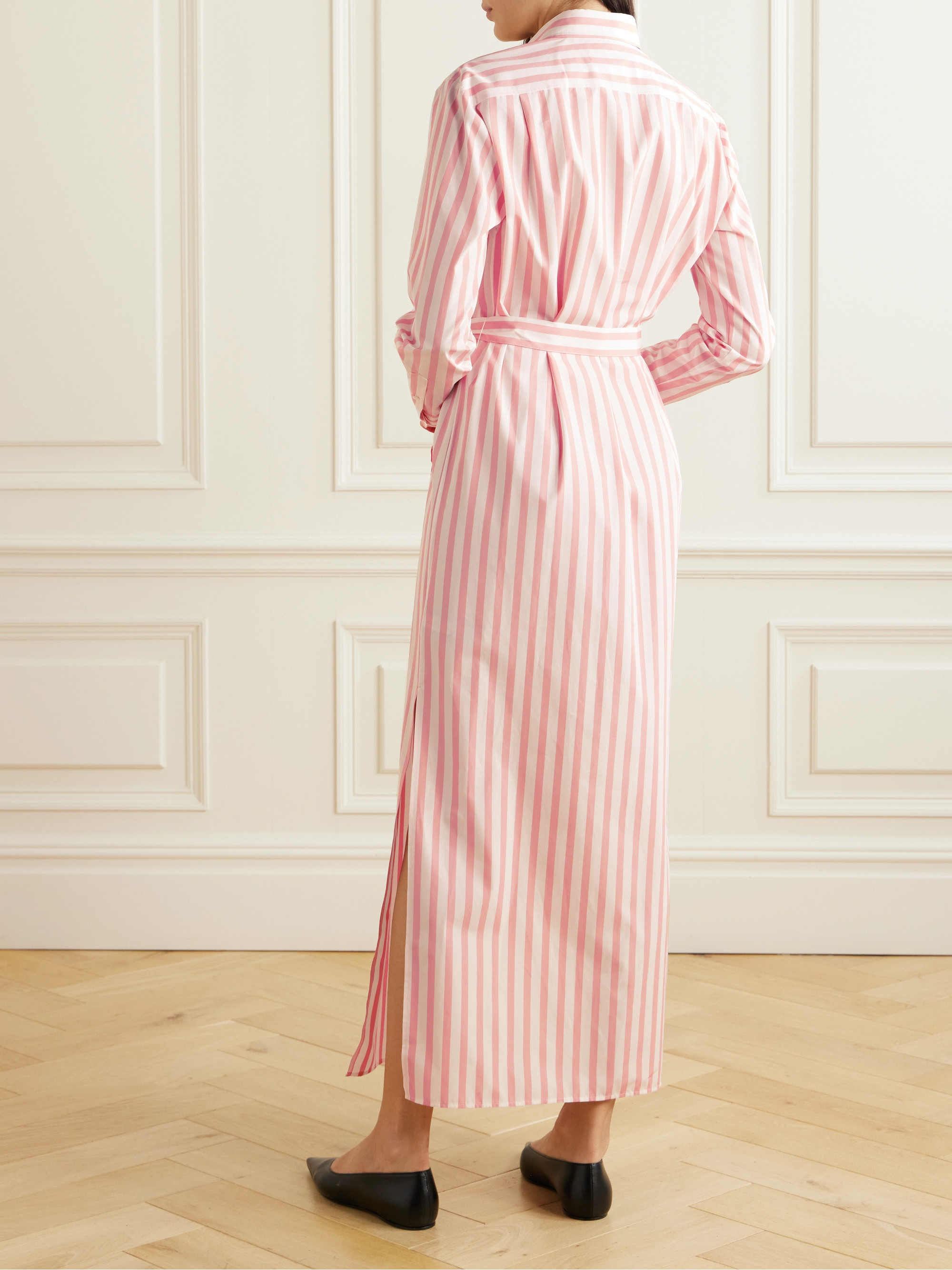 Ralph Lauren Collection Ysabella striped cotton-poplin maxi shirt dress thumbnail