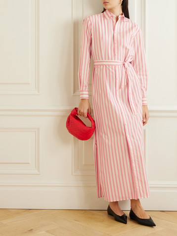 Ralph Lauren Collection Ysabella striped cotton-poplin maxi shirt dress