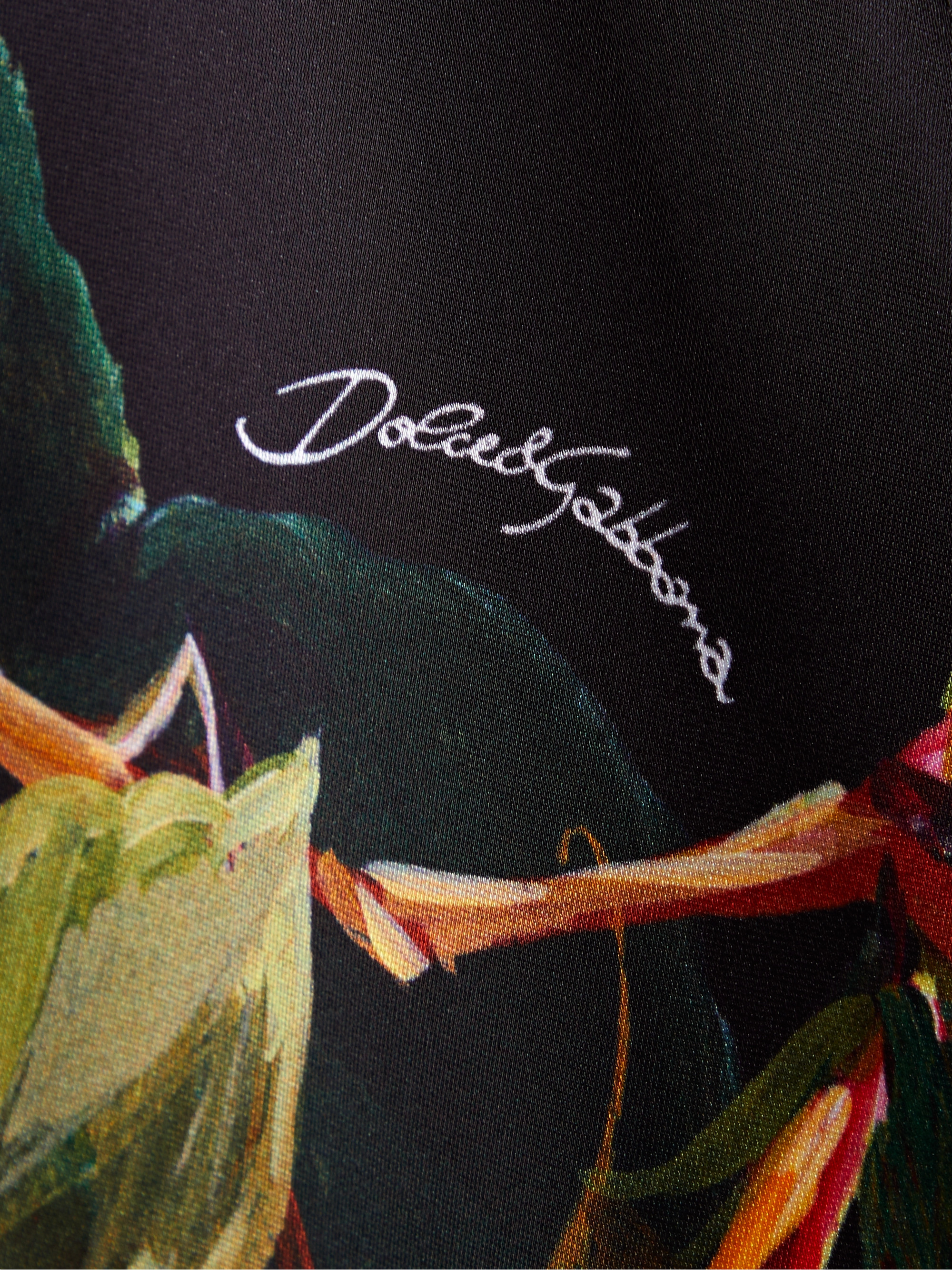 Dolce&Gabbana Floral-print satin bustier mini dress